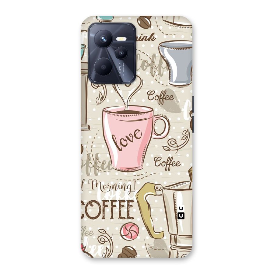 Love Coffee Design Back Case for Realme C35