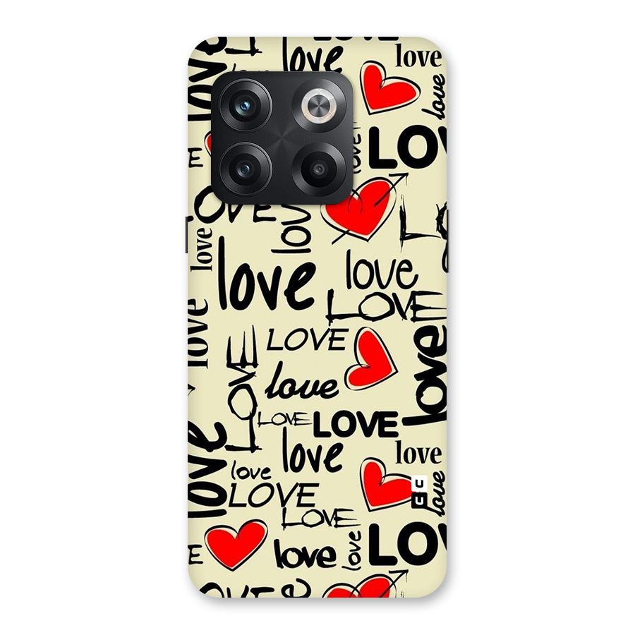 Love Hearts Pattern Back Case for OnePlus 10T