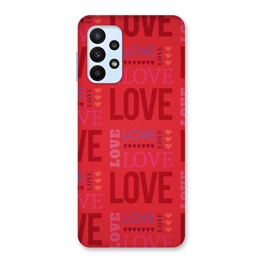Love Pattern Back Case for Galaxy A23