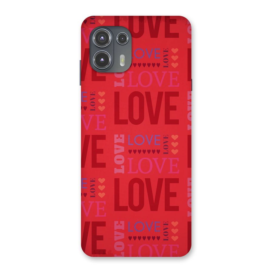 Love Pattern Back Case for Motorola Edge 20 Fusion