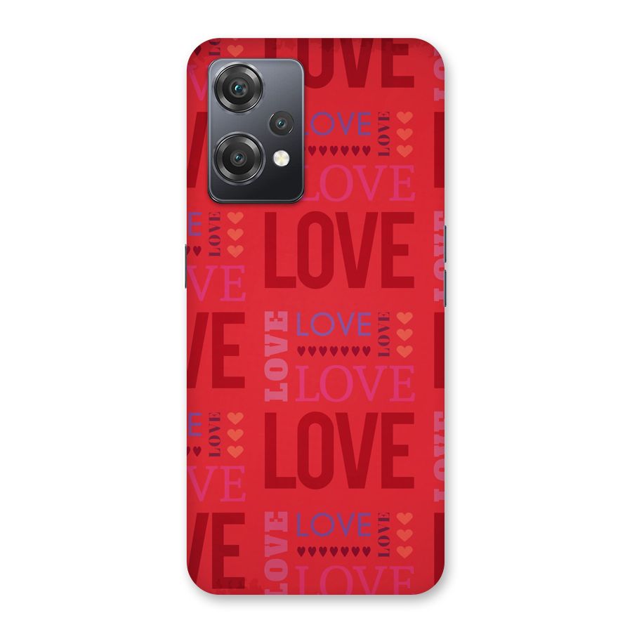 Love Pattern Back Case for OnePlus Nord CE 2 Lite 5G