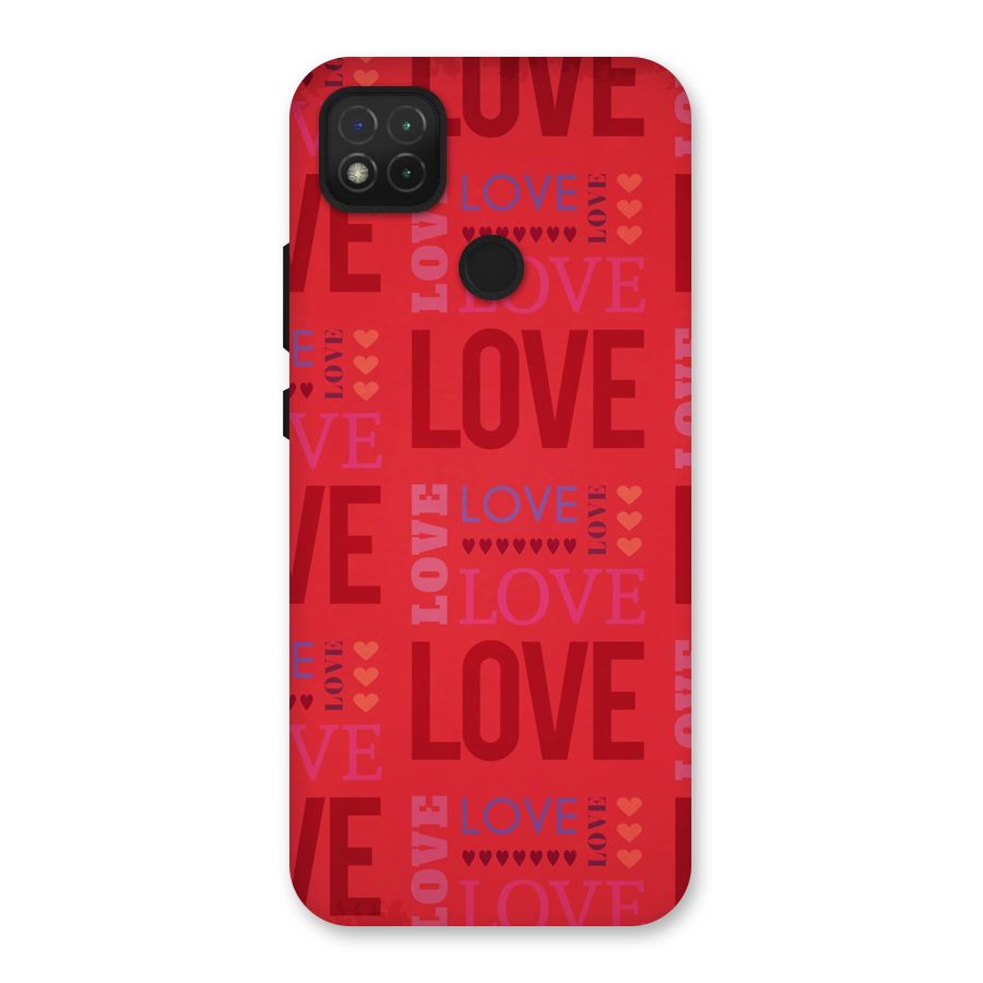 Love Pattern Back Case for Redmi 9 Activ