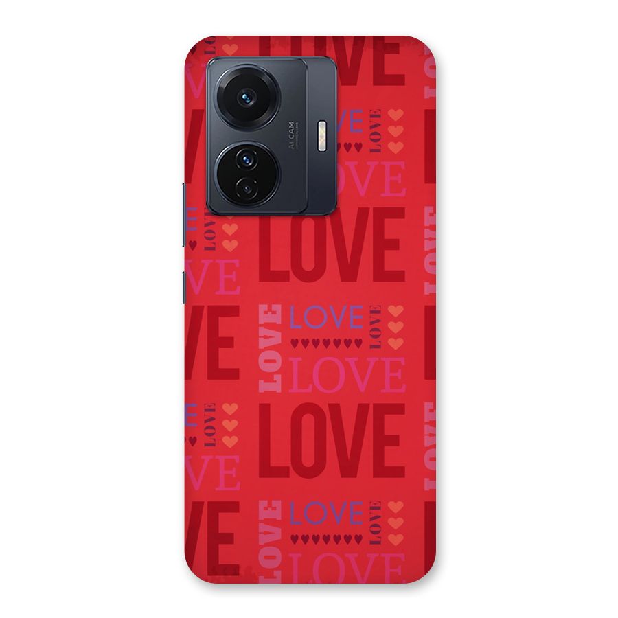 Love Pattern Back Case for Vivo T1 Pro