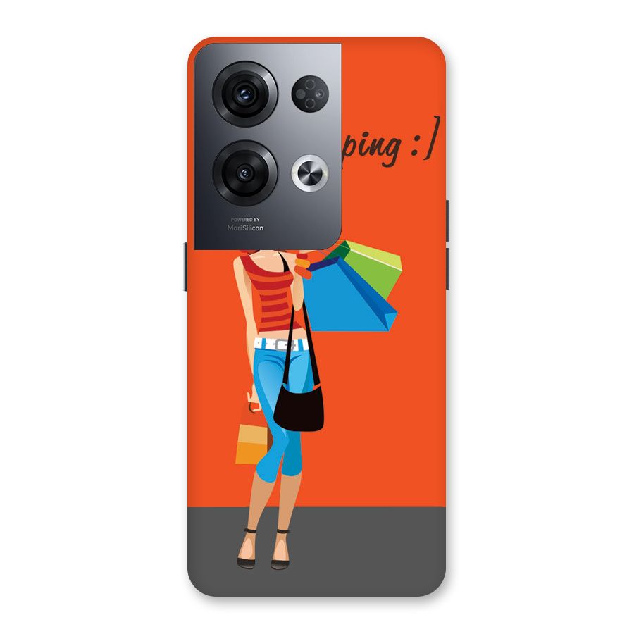 Love Shopping Classy Girl Back Case for Oppo Reno8 Pro 5G