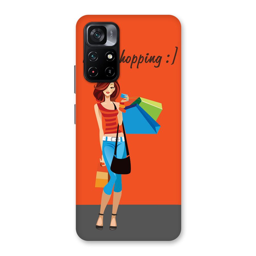 Love Shopping Classy Girl Back Case for Poco M4 Pro 5G