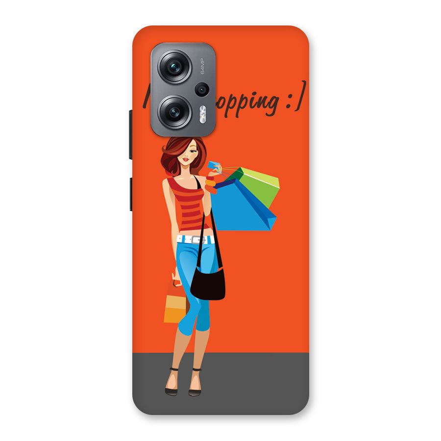 Love Shopping Classy Girl Back Case for Redmi K50i