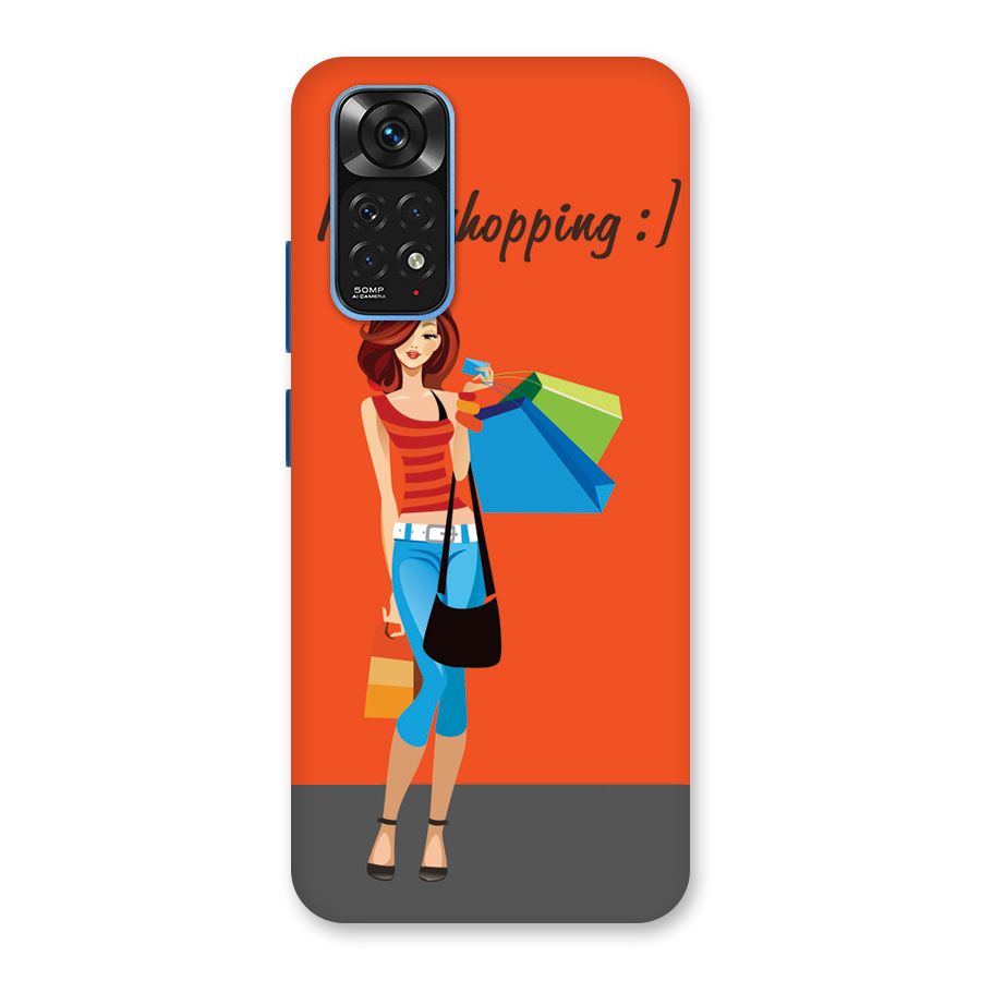 Love Shopping Classy Girl Back Case for Redmi Note 11S