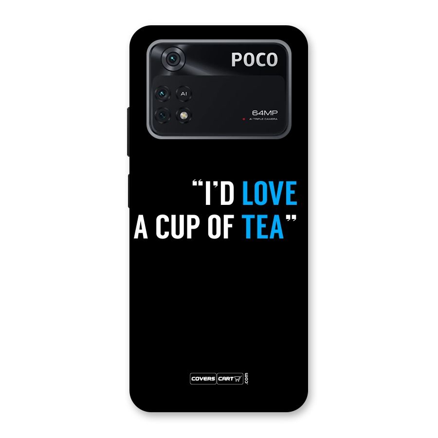 Love Tea Back Case for Poco M4 Pro 4G