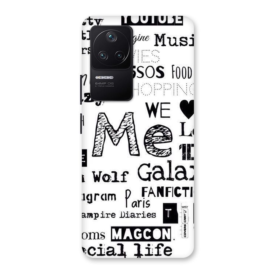 Love Things Back Case for Poco F4 5G