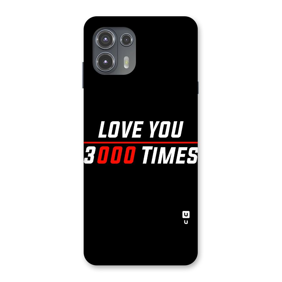 Love You 3000 Times Back Case for Motorola Edge 20 Fusion