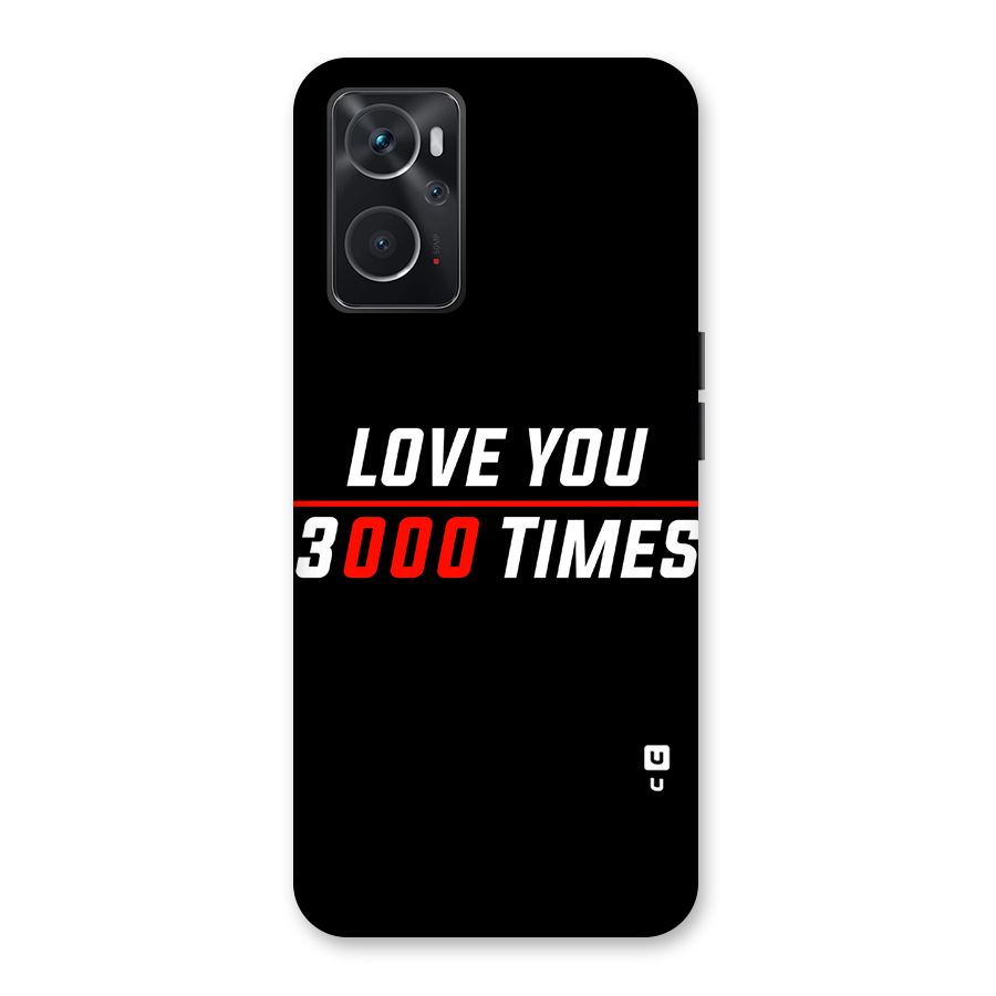 Love You 3000 Times Back Case for Oppo K10 4G