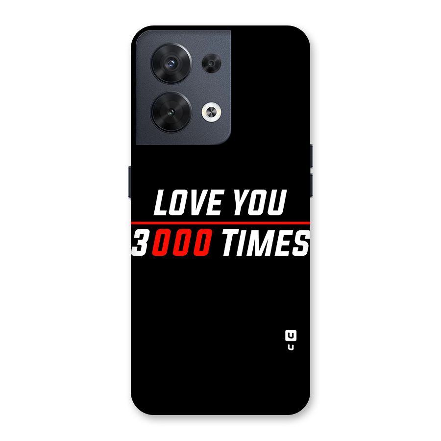 Love You 3000 Times Back Case for Oppo Reno8 5G