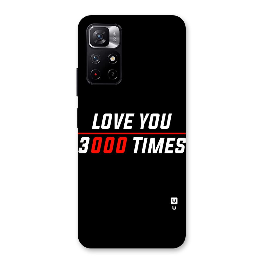 Love You 3000 Times Back Case for Redmi Note 11T 5G