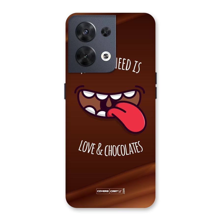 Love and Chocolates Back Case for Oppo Reno8 5G