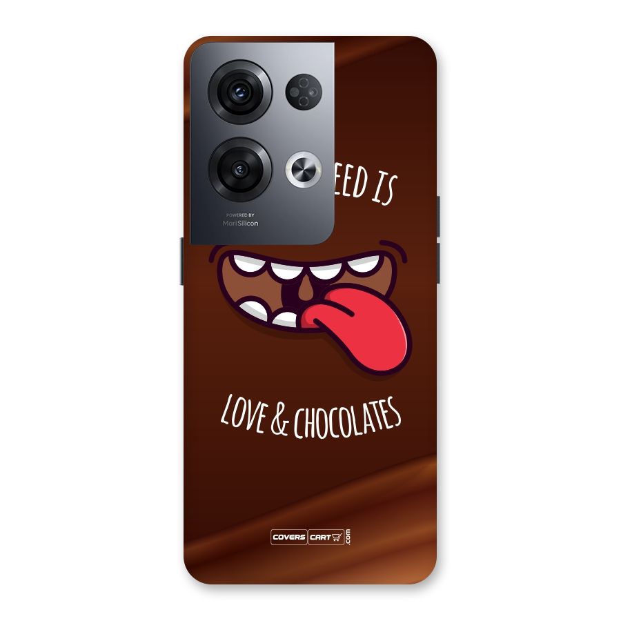 Love and Chocolates Back Case for Oppo Reno8 Pro 5G