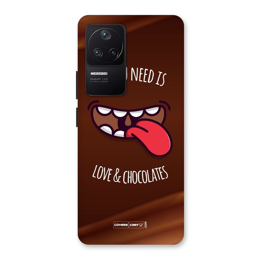 Love and Chocolates Back Case for Poco F4 5G
