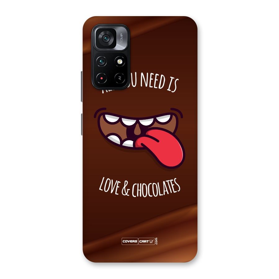 Love and Chocolates Back Case for Poco M4 Pro 5G