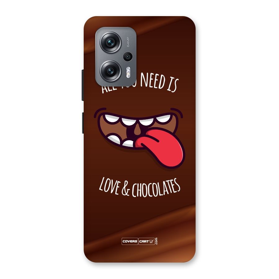 Love and Chocolates Back Case for Redmi K50i