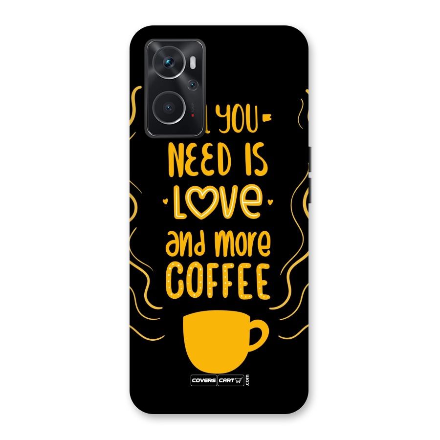 Love and More Coffee Back Case for Oppo K10 4G