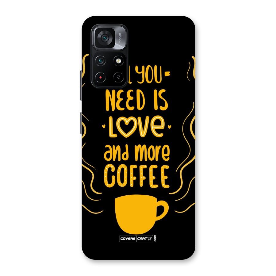 Love and More Coffee Back Case for Poco M4 Pro 5G