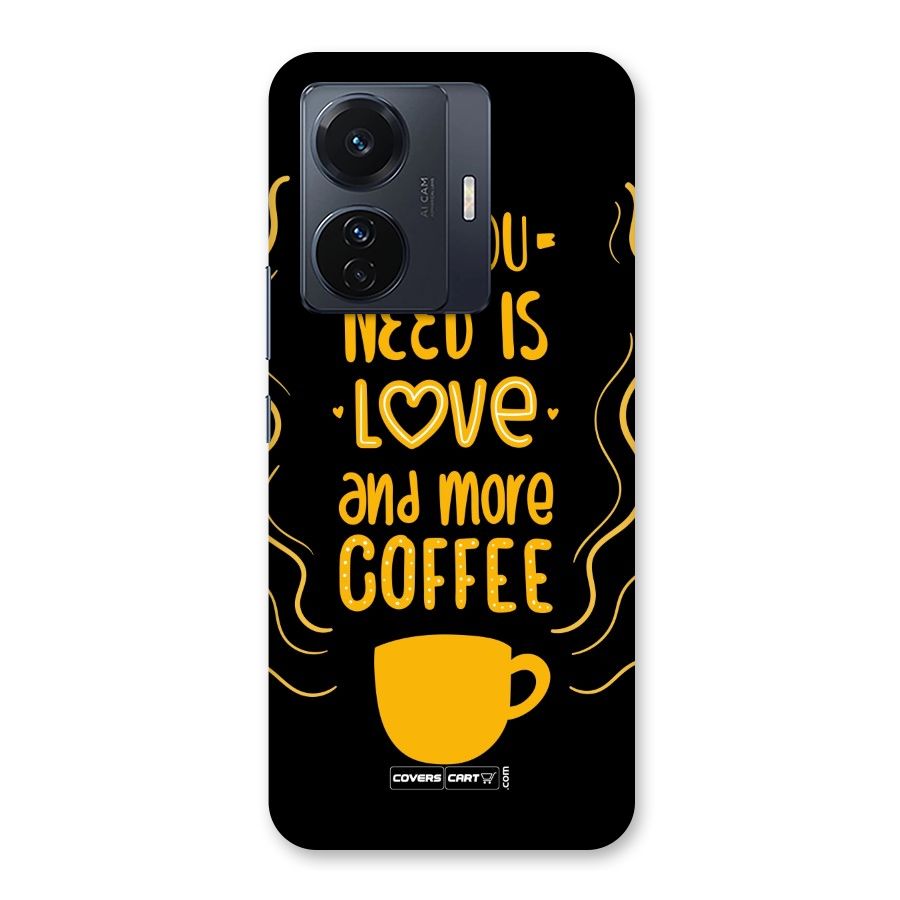 Love and More Coffee Back Case for Vivo T1 Pro