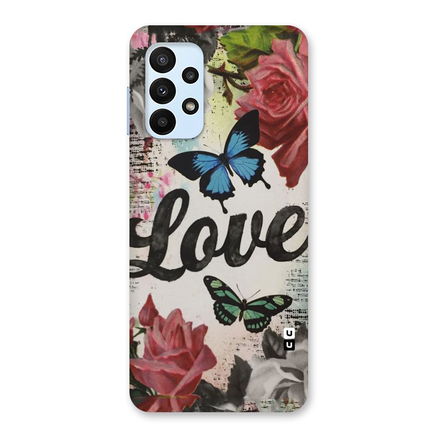 Lovely Butterfly Love Back Case for Galaxy A23