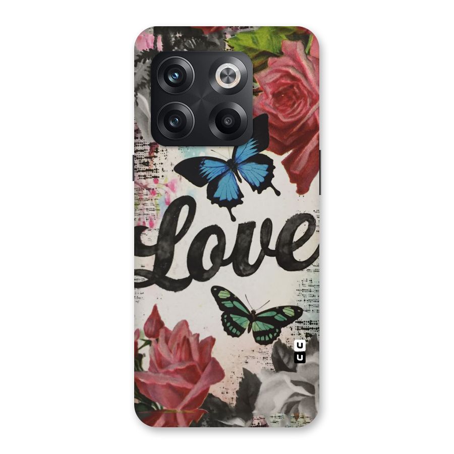 Lovely Butterfly Love Back Case for OnePlus 10T