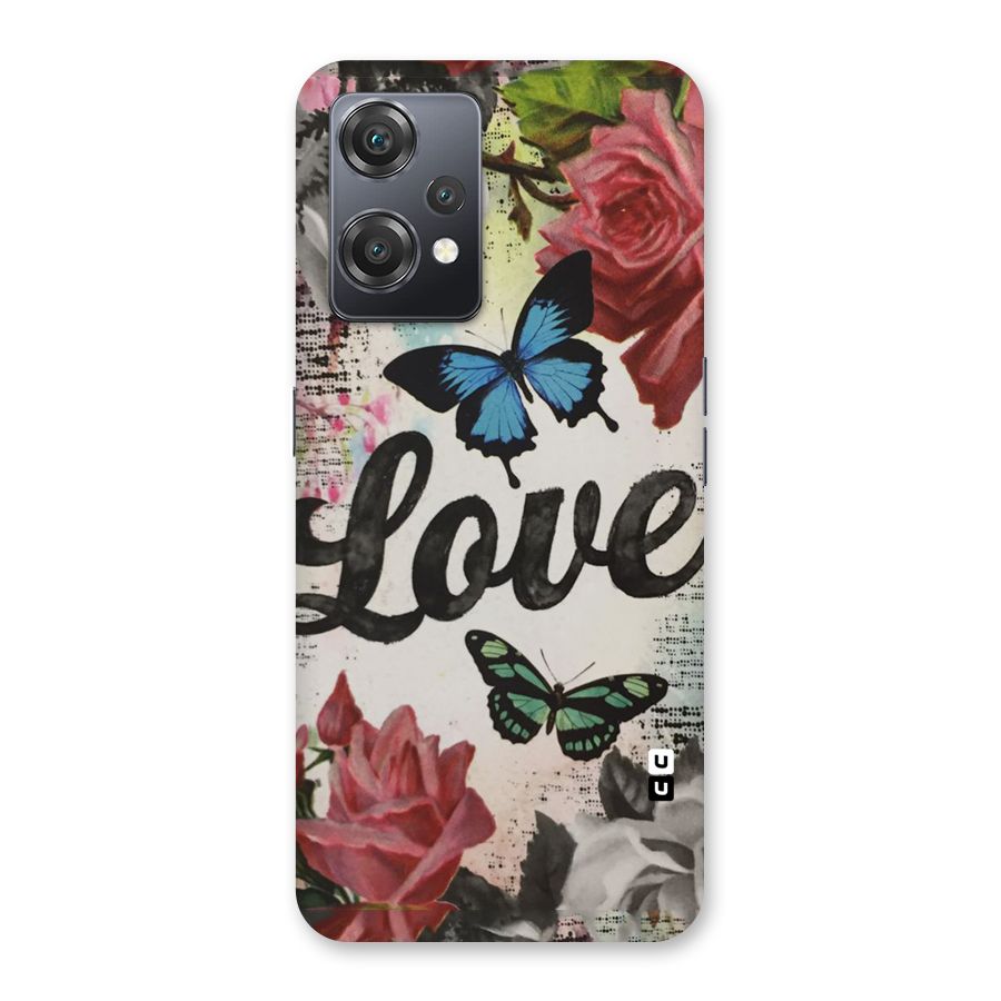 Lovely Butterfly Love Back Case for OnePlus Nord CE 2 Lite 5G