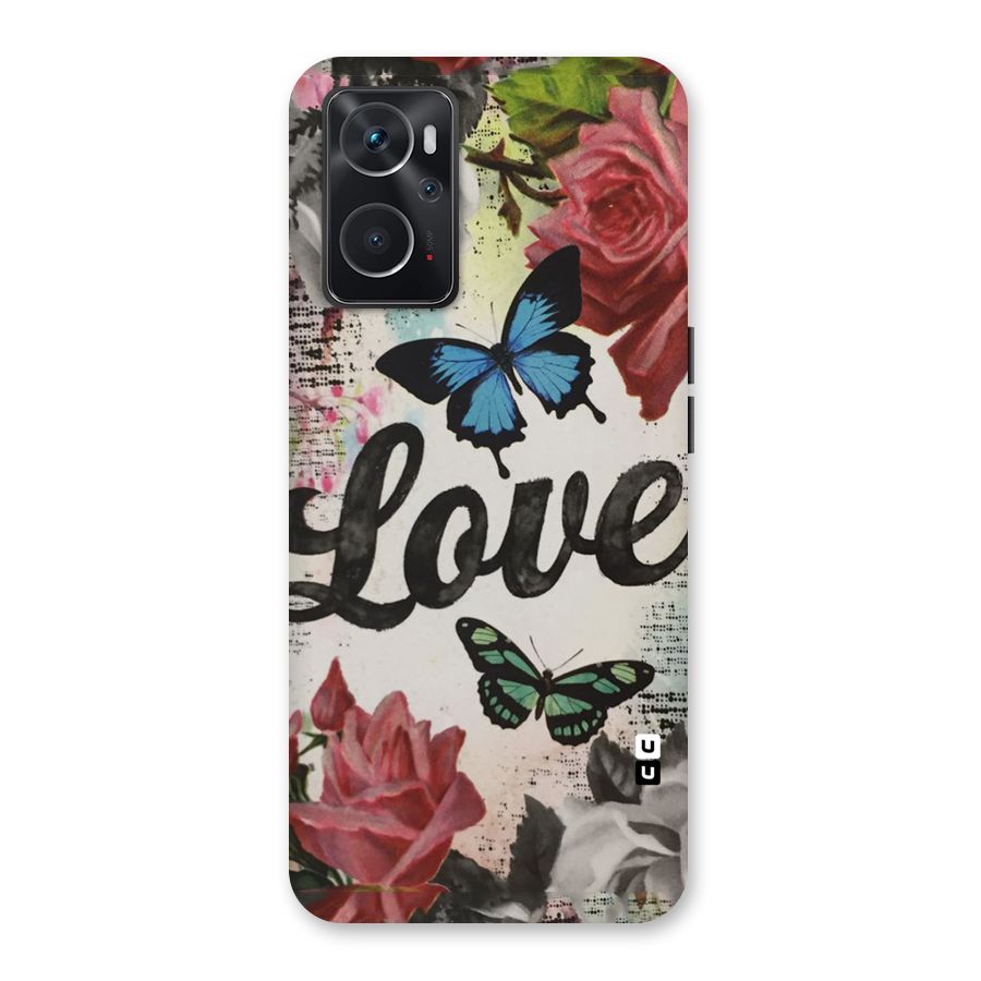 Lovely Butterfly Love Back Case for Oppo K10 4G