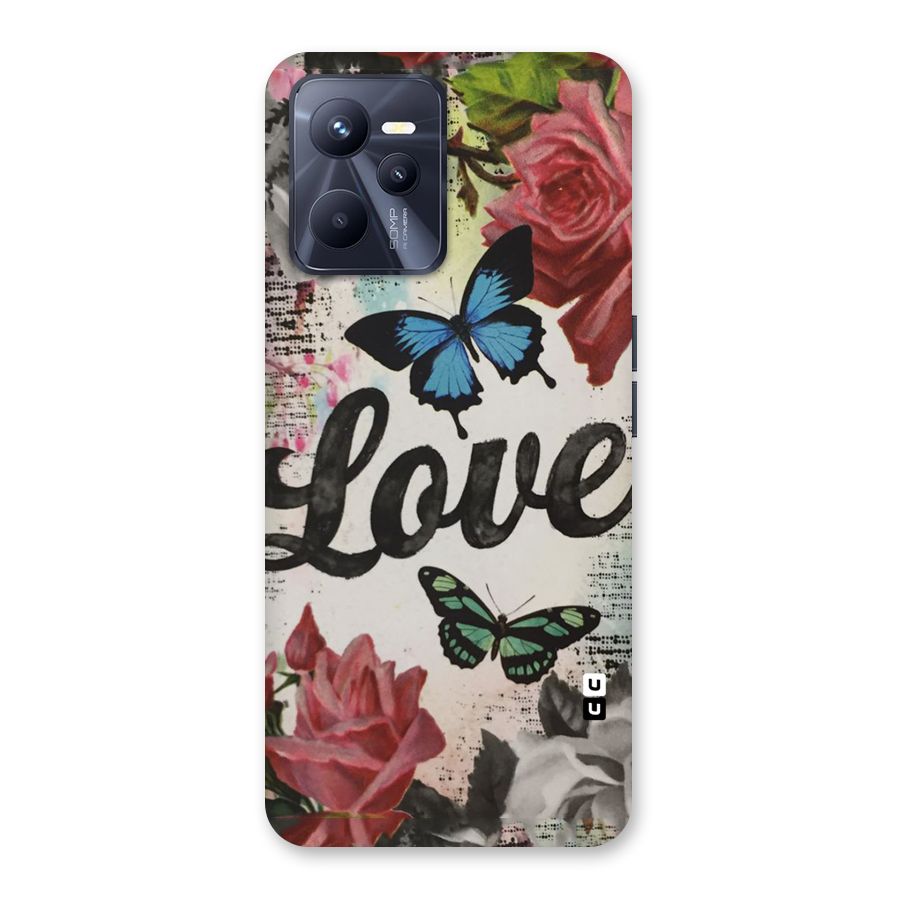 Lovely Butterfly Love Back Case for Realme C35