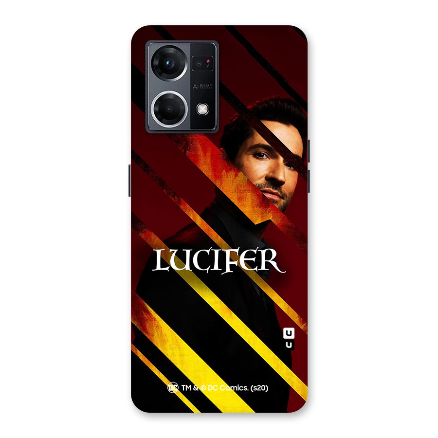 Lucifer Hell Stripes Glass Back Case for Oppo F21 Pro 5G