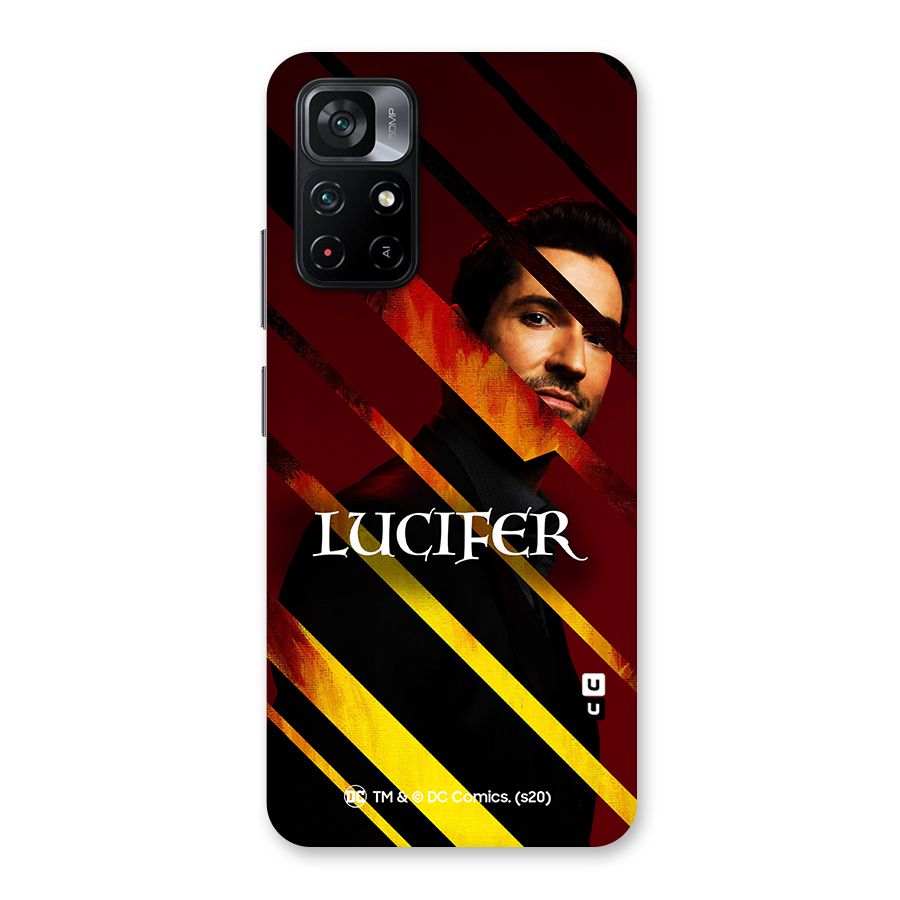 Lucifer Hell Stripes Back Case for Poco M4 Pro 5G