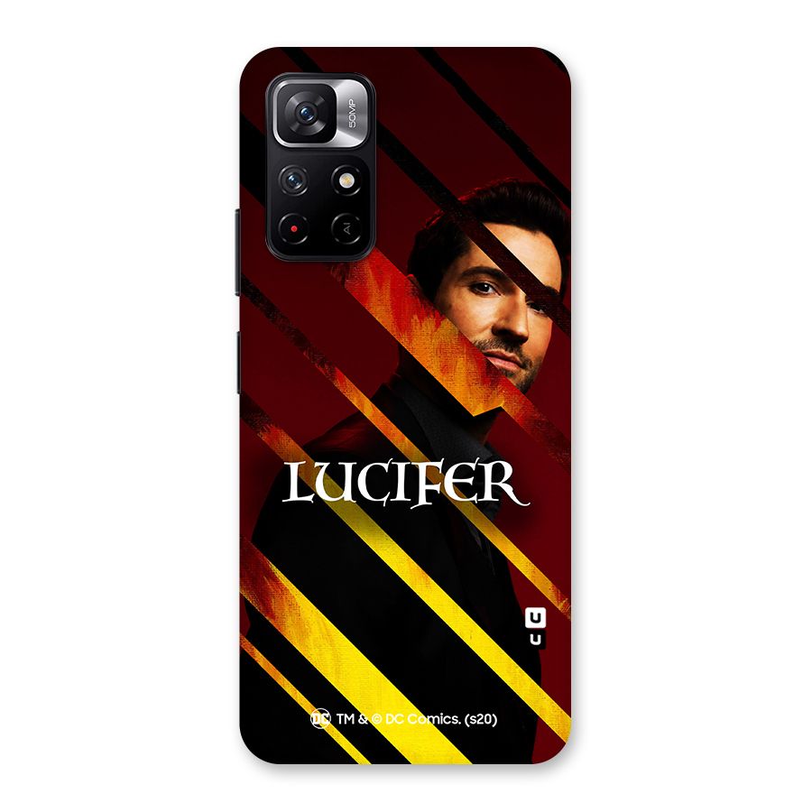 Lucifer Hell Stripes Back Case for Redmi Note 11T 5G