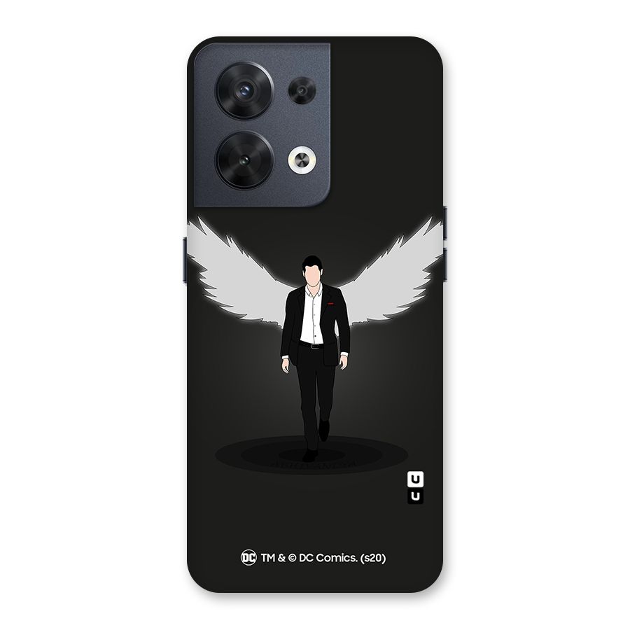 Lucifer Minimalistic Archangel Art Back Case for Oppo Reno8 5G