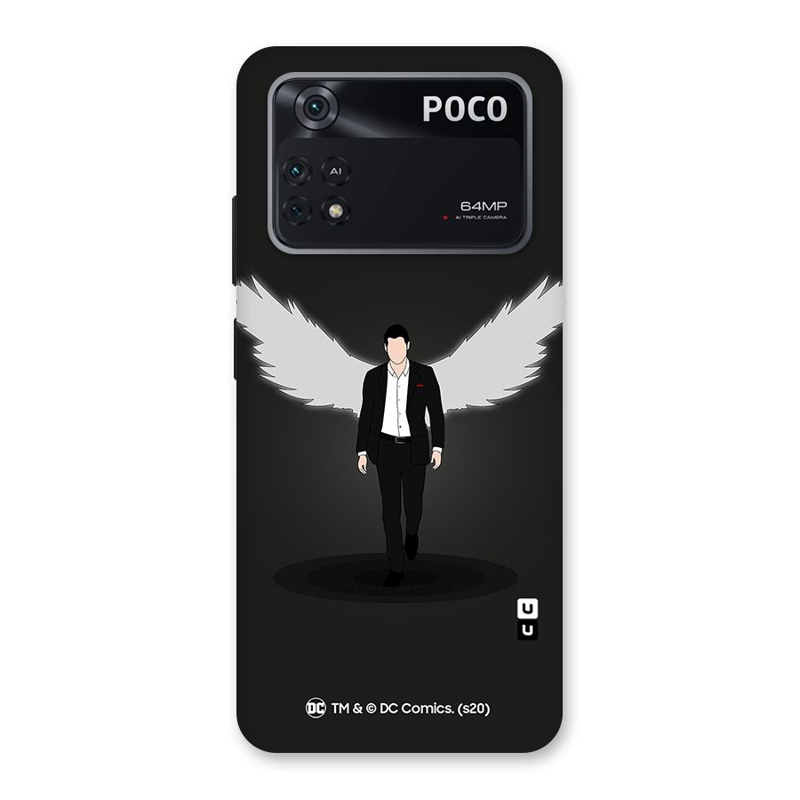 Lucifer Minimalistic Archangel Art Back Case for Poco M4 Pro 4G