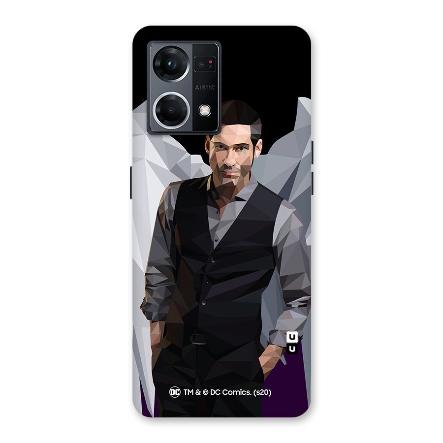 Lucifer Morningstar Art Abstract Glass Back Case for Oppo F21 Pro 5G