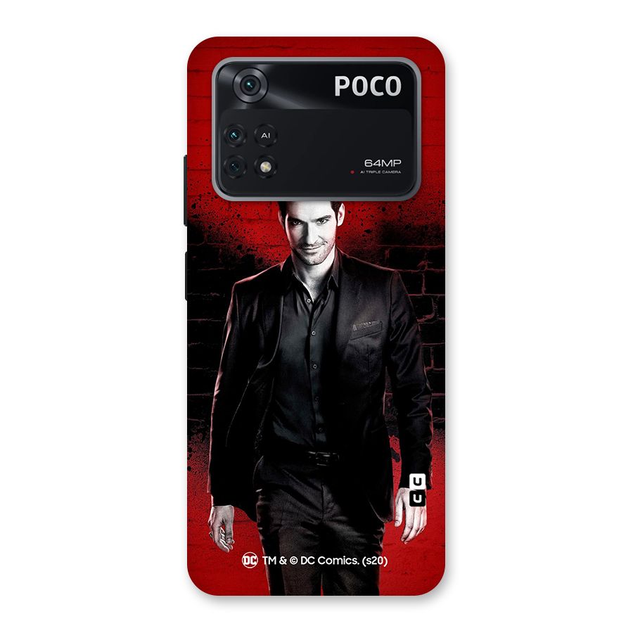 Lucifer Morningstar Wings Shadow Back Case for Poco M4 Pro 4G