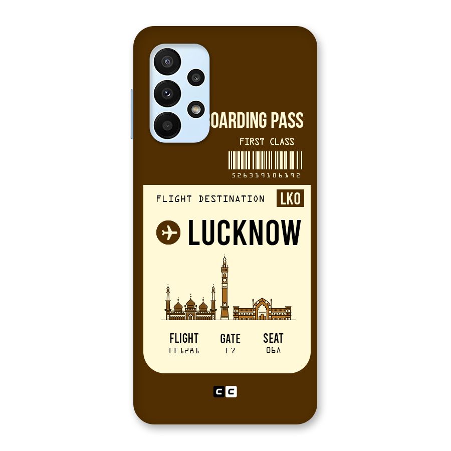 Lucknow Boarding Pass Back Case for Galaxy A23
