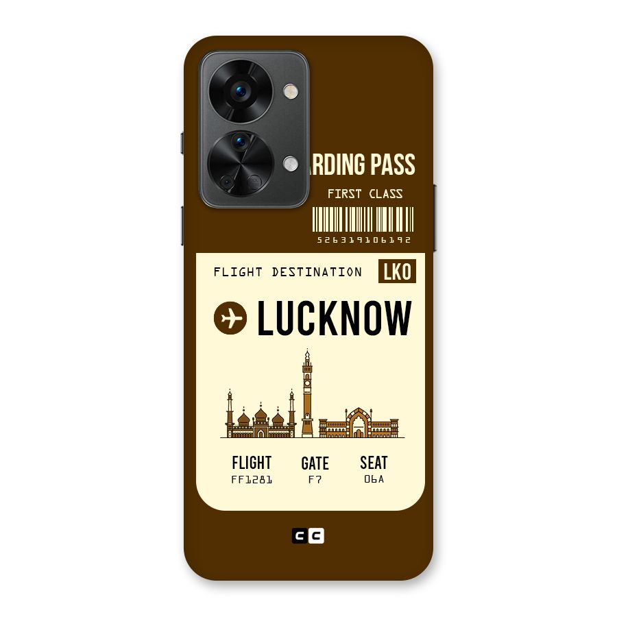 Lucknow Boarding Pass Back Case for OnePlus Nord 2T