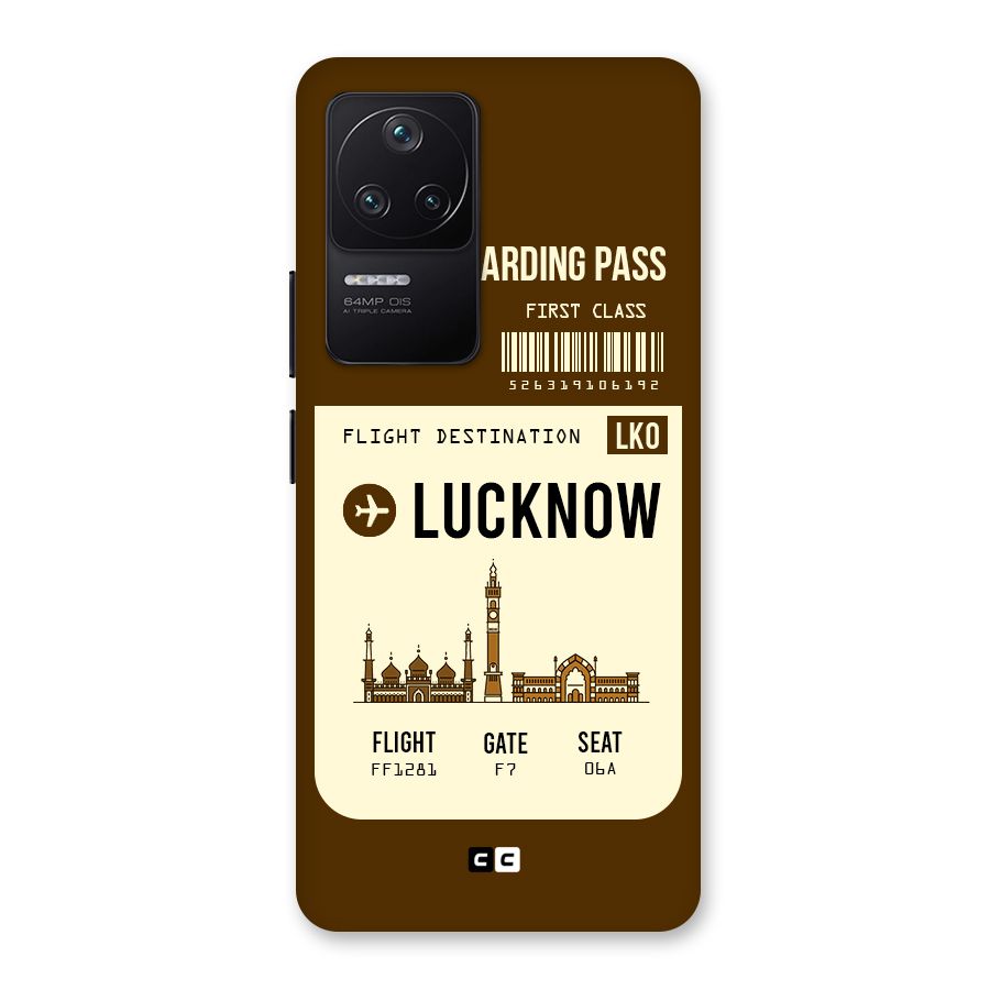 Lucknow Boarding Pass Back Case for Poco F4 5G