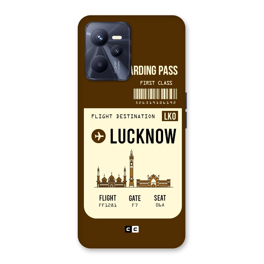 Lucknow Boarding Pass Back Case for Realme C35