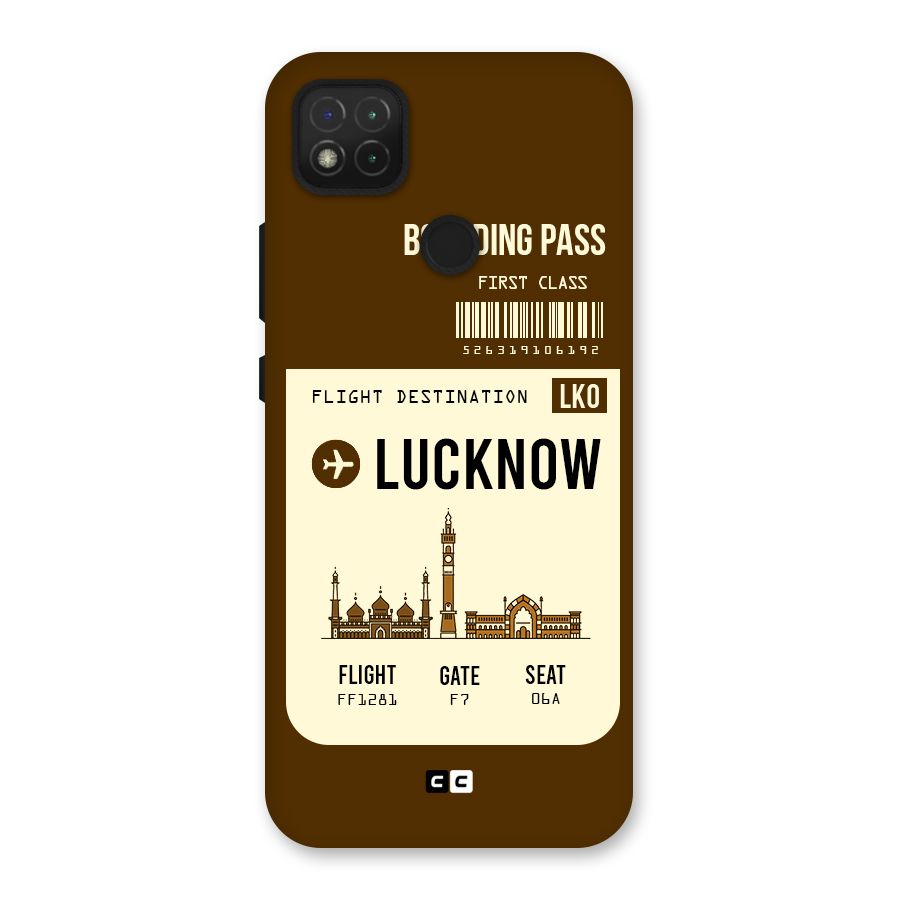 Lucknow Boarding Pass Back Case for Redmi 9 Activ