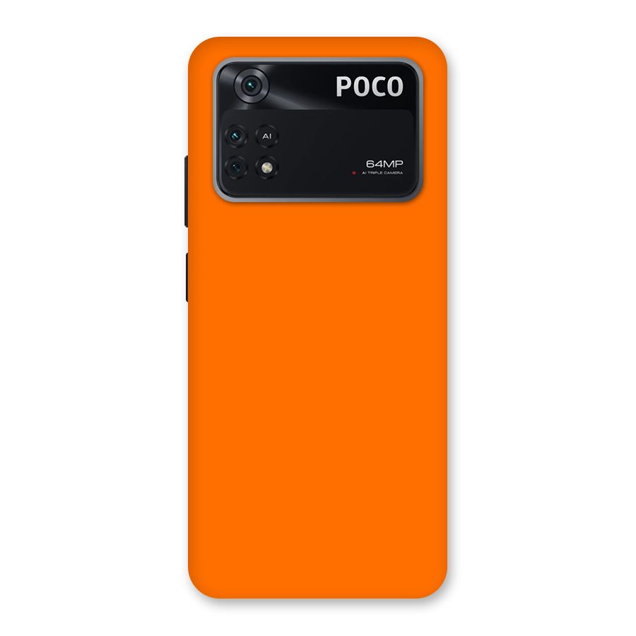 Mac Orange Back Case for Poco M4 Pro 4G