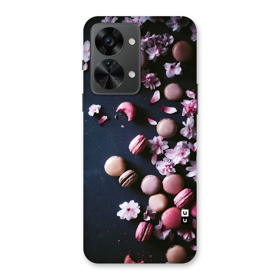 Macaroons And Cheery Blossoms Back Case for OnePlus Nord 2T