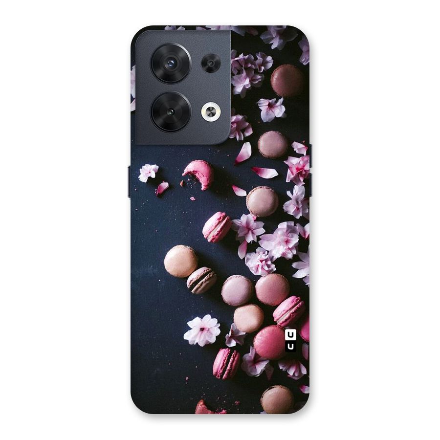 Macaroons And Cheery Blossoms Back Case for Oppo Reno8 5G