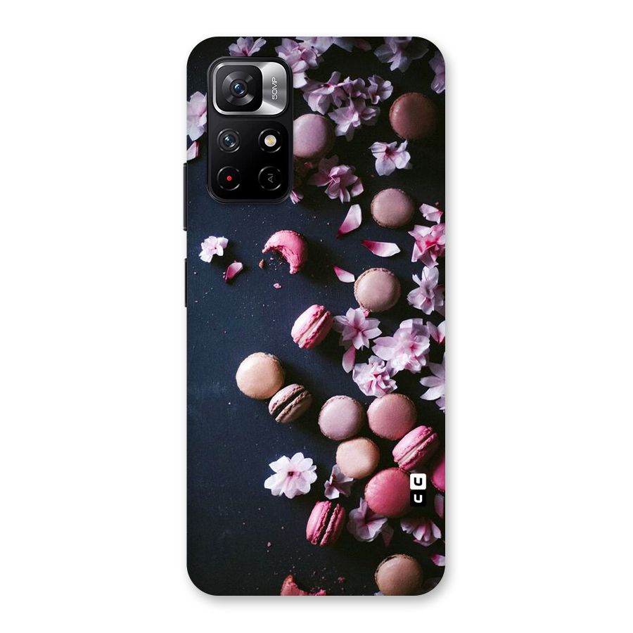 Macaroons And Cheery Blossoms Back Case for Redmi Note 11T 5G