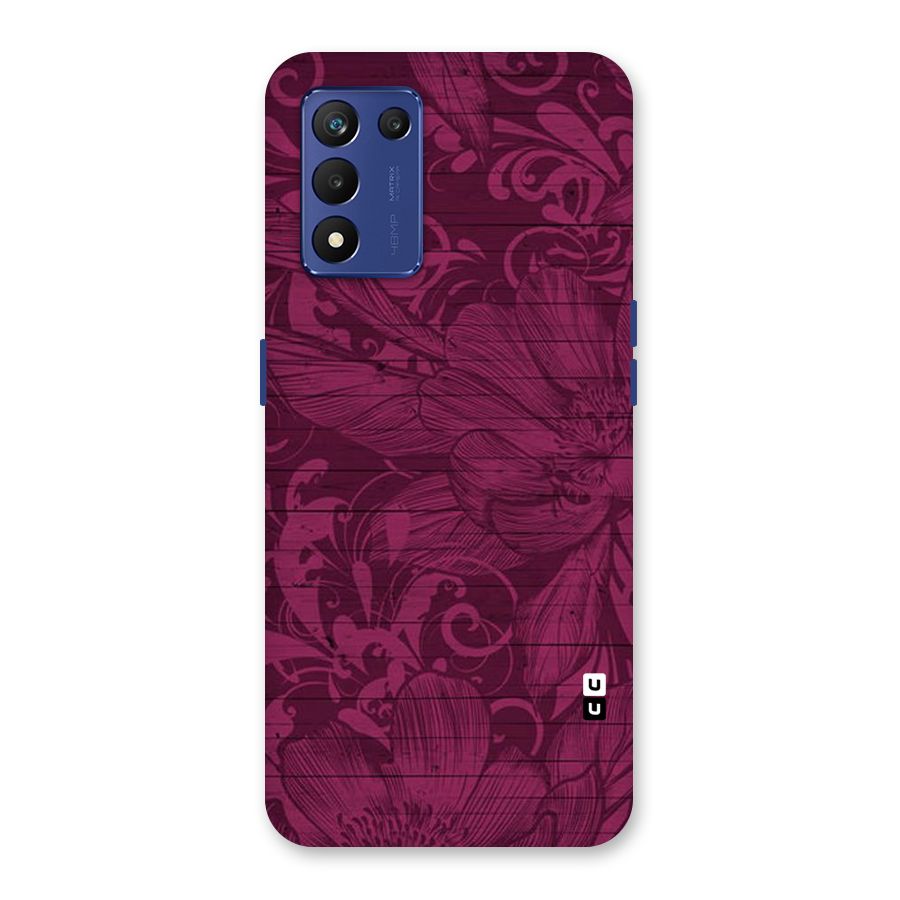 Magenta Floral Pattern Back Case for Realme 9 5G Speed