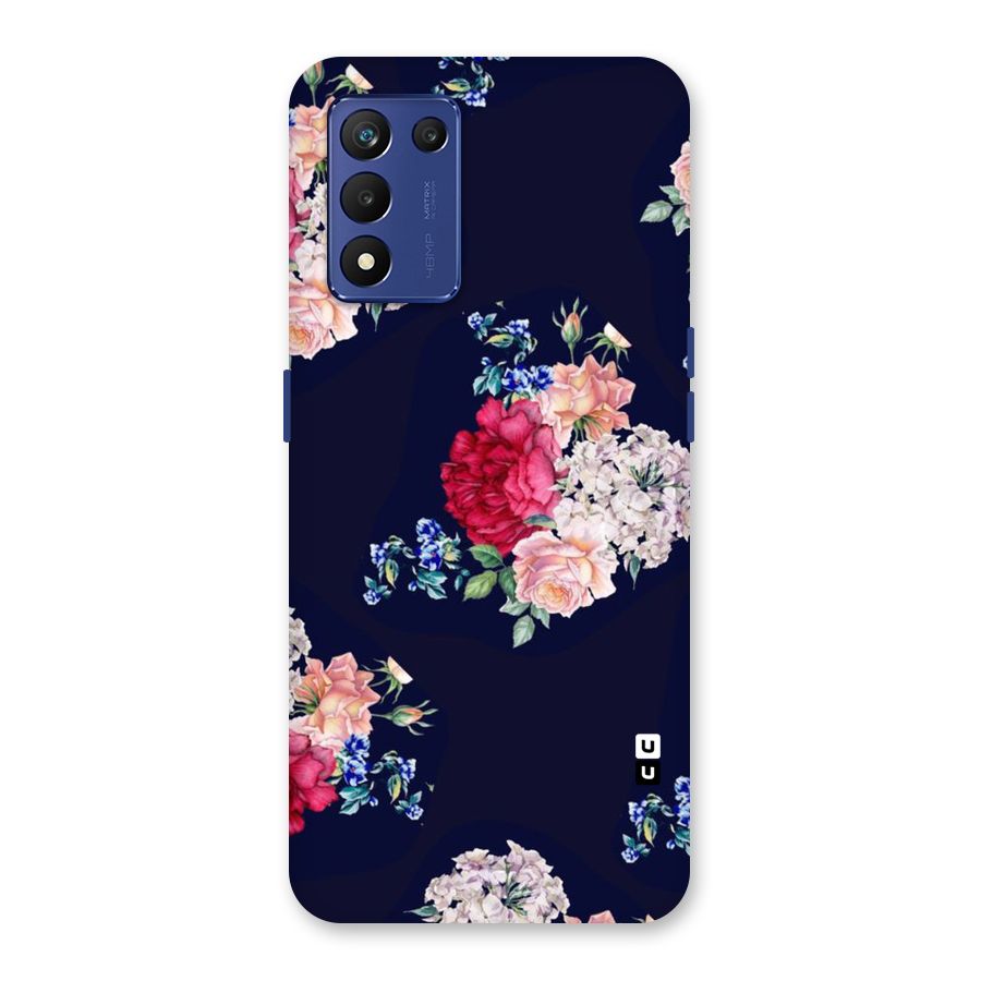 Magenta Peach Floral Back Case for Realme 9 5G Speed