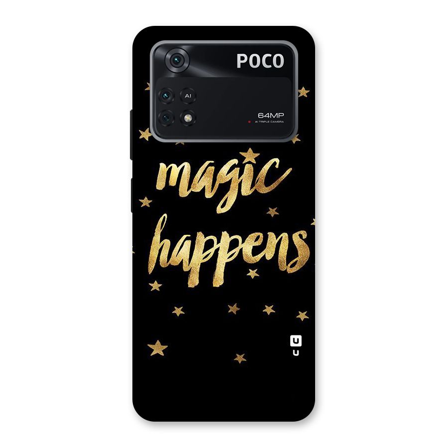 Magic Happens Back Case for Poco M4 Pro 4G