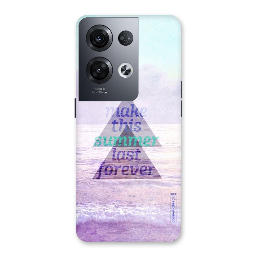 Make This Summer Last Forever Back Case for Oppo Reno8 Pro 5G